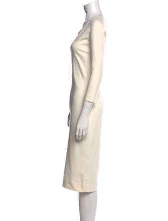 The Row Scoop Neck Midi Length Dress