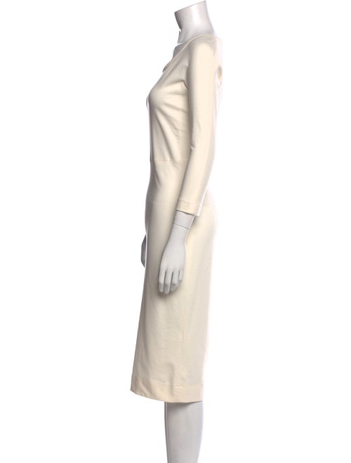 The Row Scoop Neck Midi Length Dress