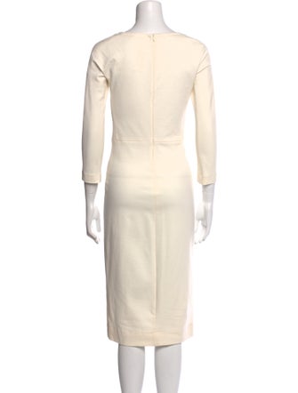 The Row Scoop Neck Midi Length Dress