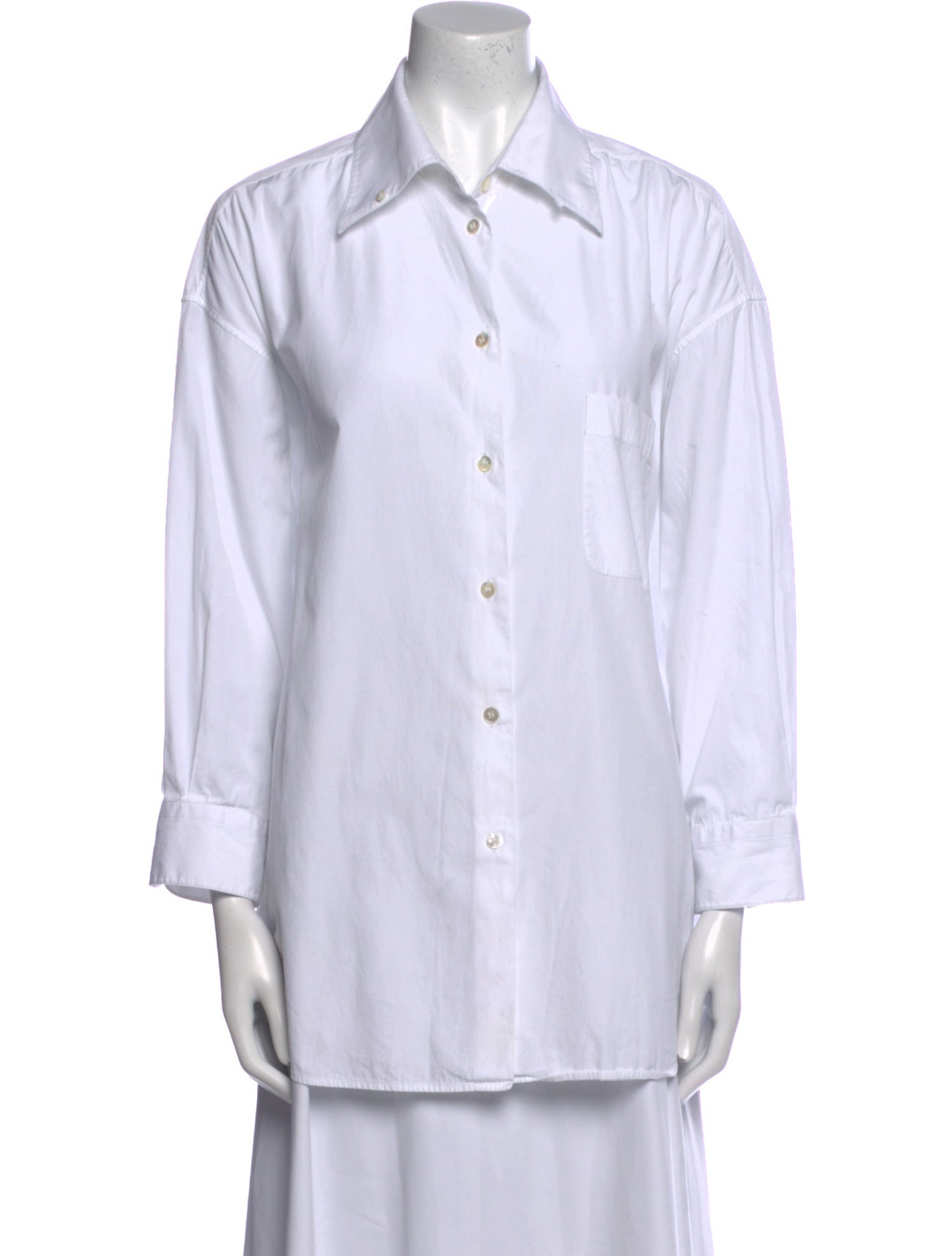The Row Long Sleeve Button-Up Top