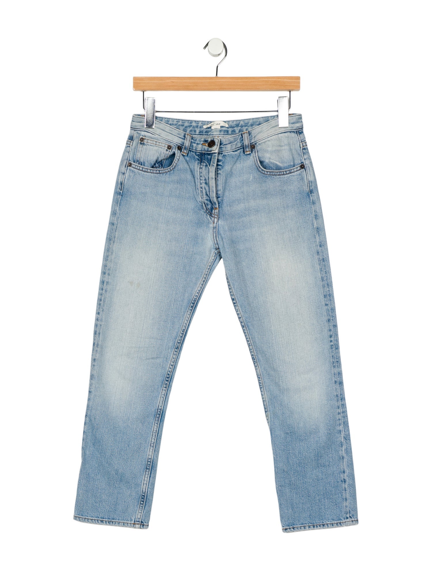The Row Mid-Rise Straight Leg Jeans