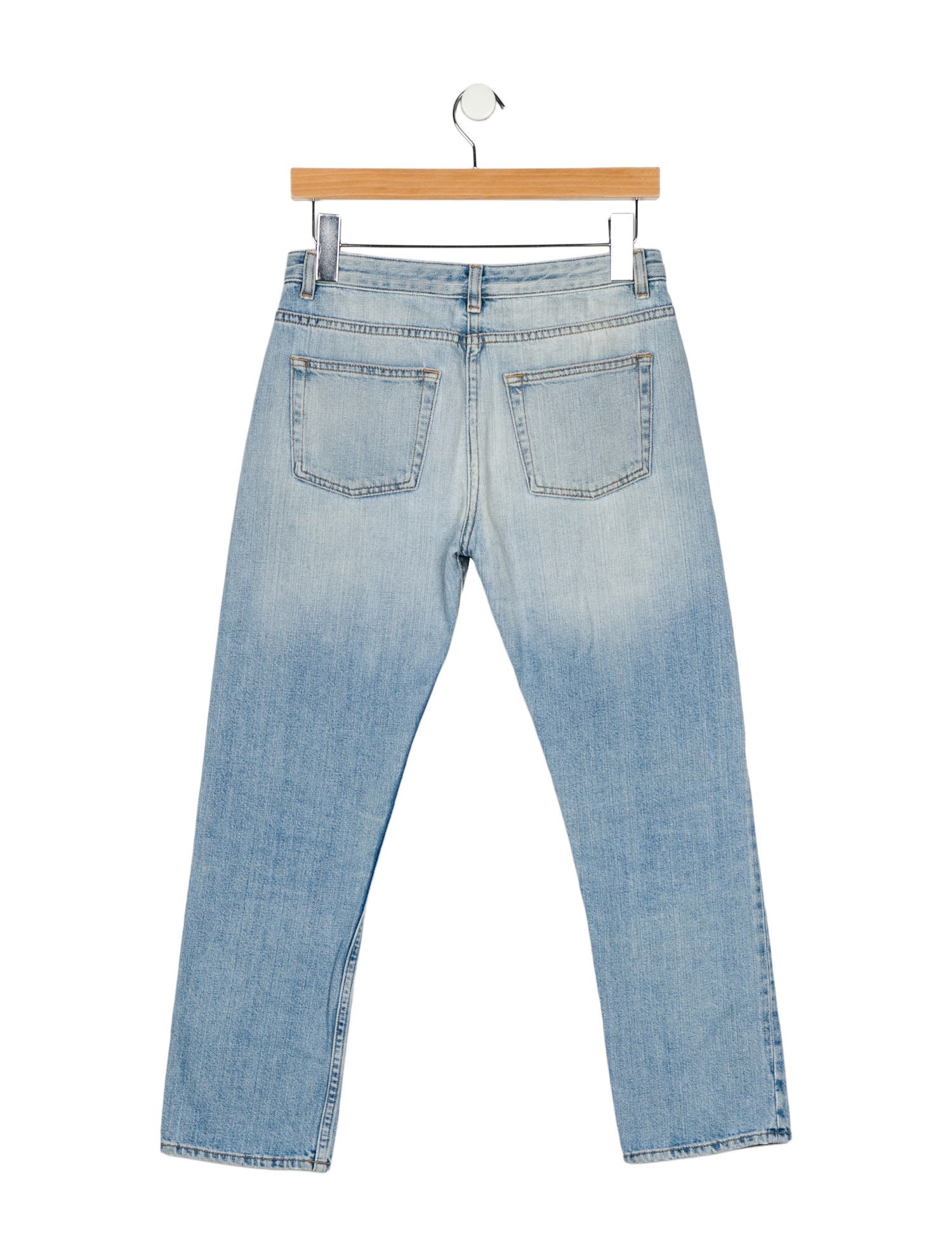 The Row Mid-Rise Straight Leg Jeans