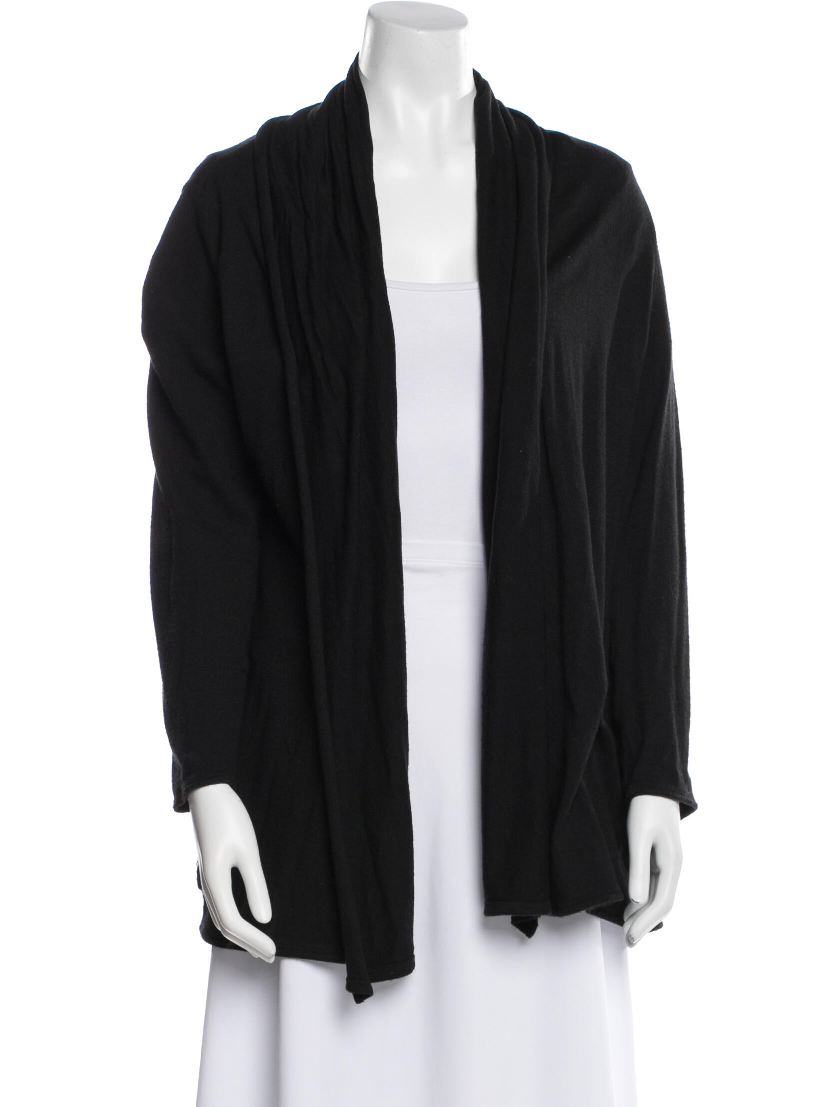 The Row Silk Open Front Sweater