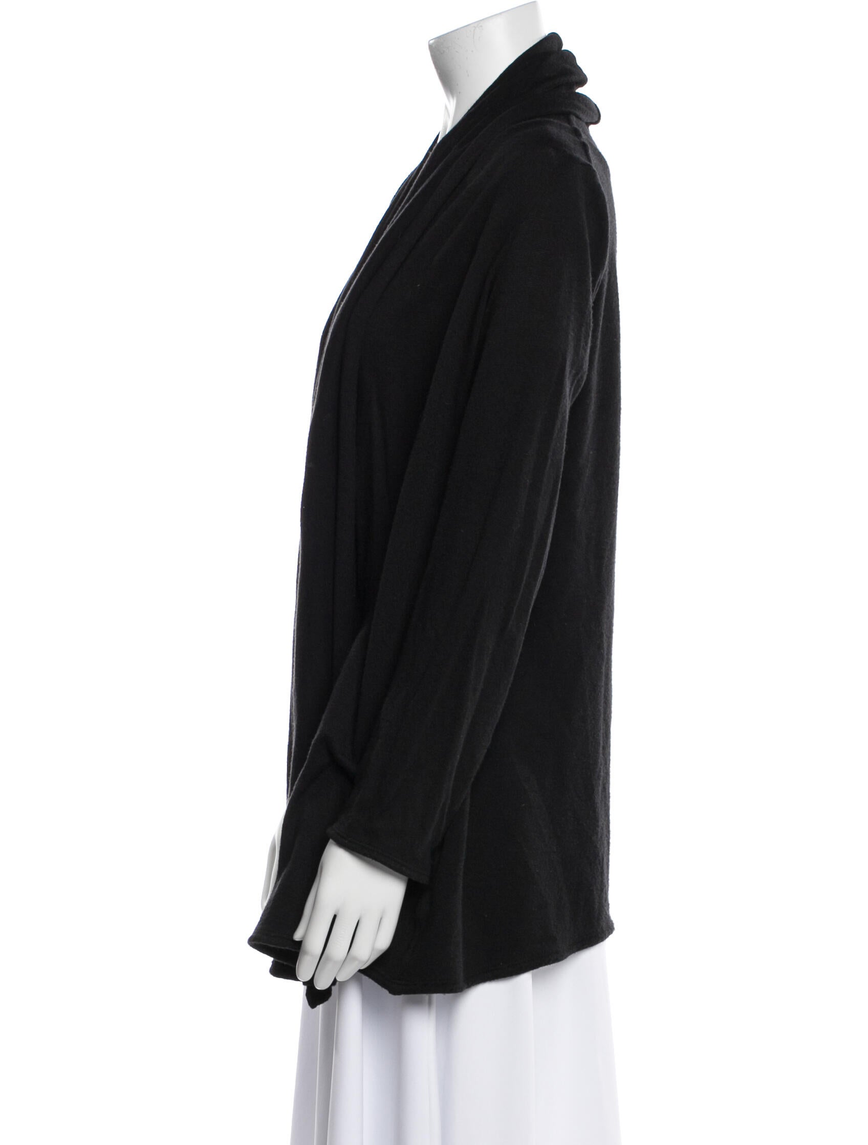 The Row Silk Open Front Sweater