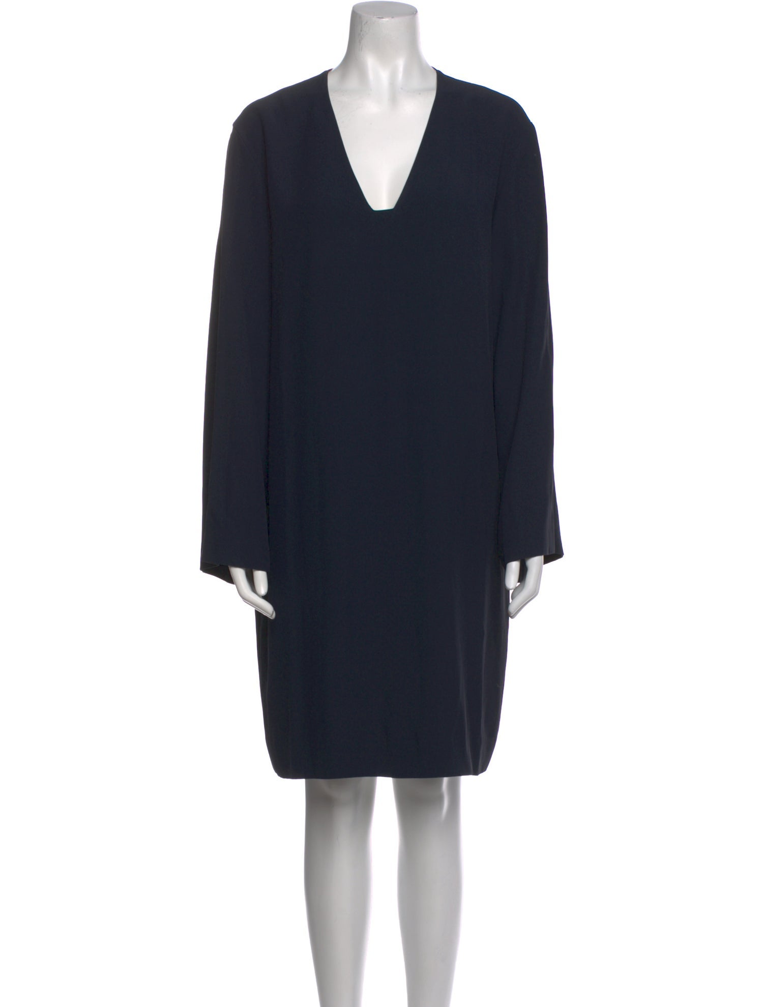 The Row V-Neck Knee-Length Dress