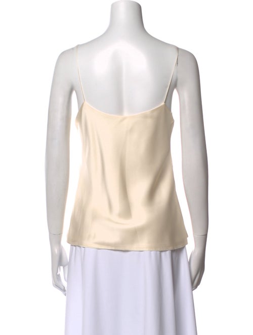 The Row Silk Square Neckline Top