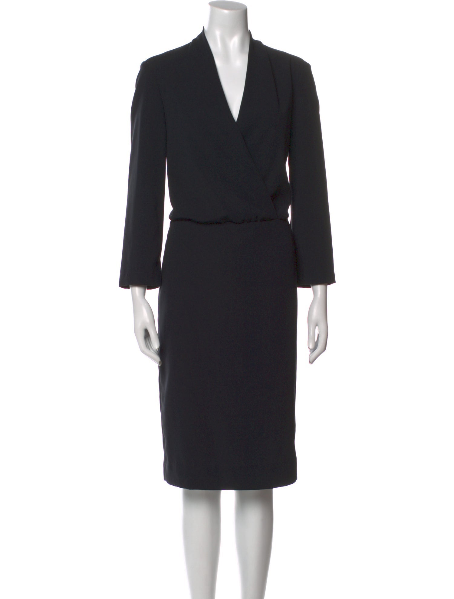 The Row V-Neck Midi Length Dress