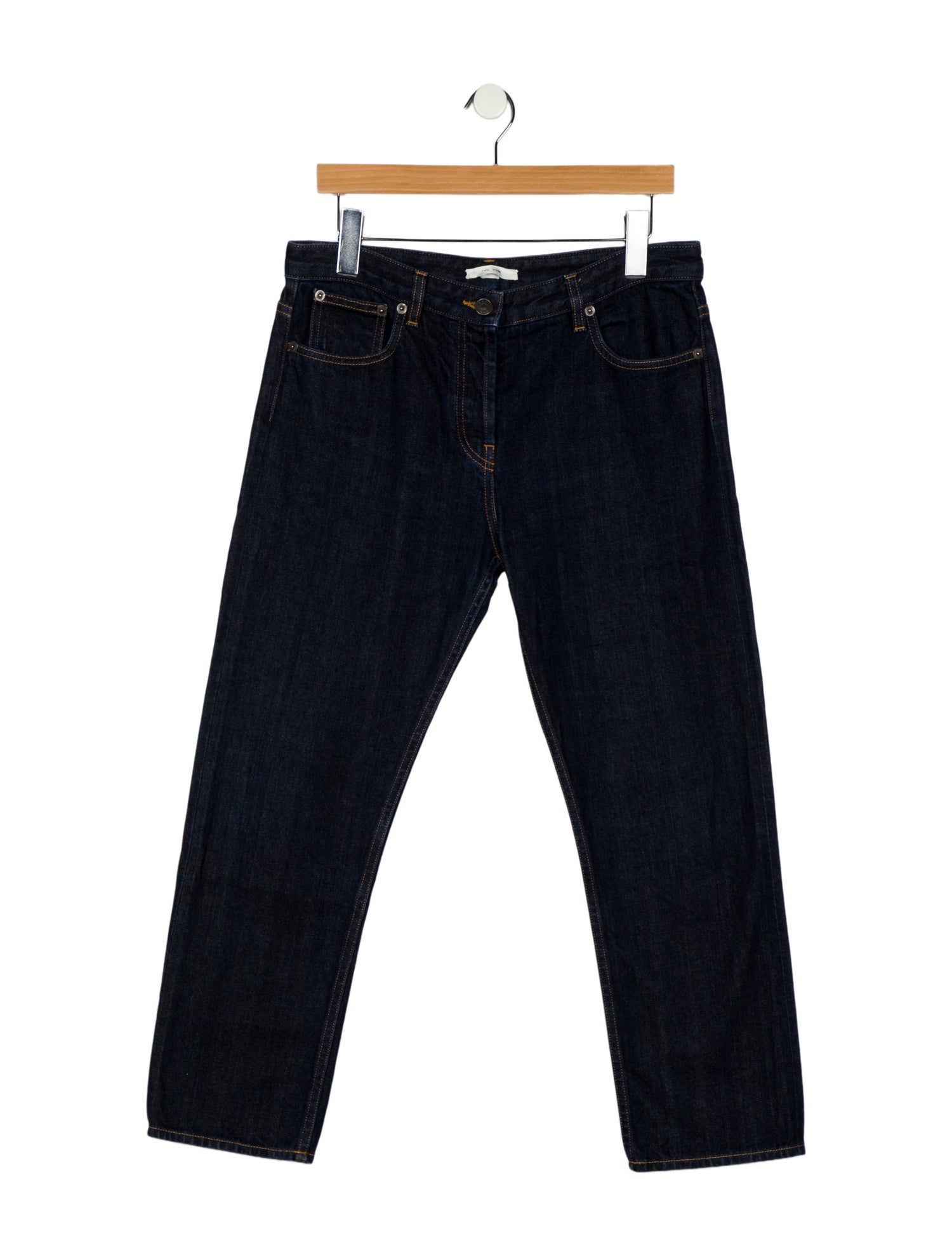 The Row Mid-Rise Straight Leg Jeans