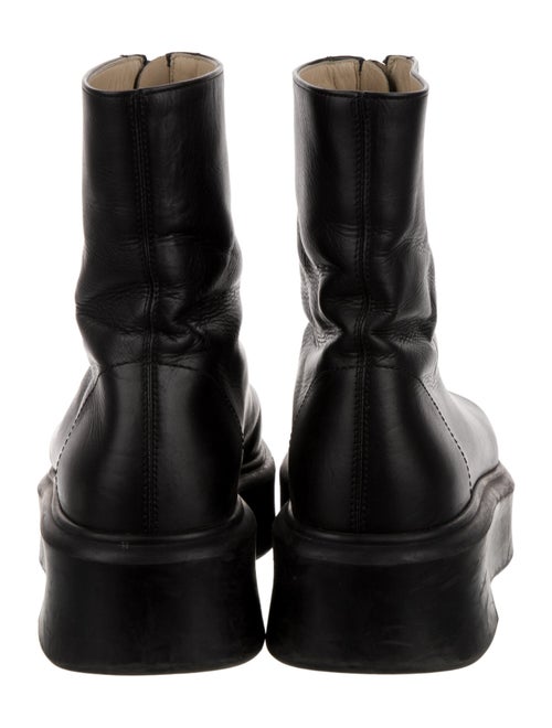 The Row Zipped 1 Calfskin Lace-Up Boots
