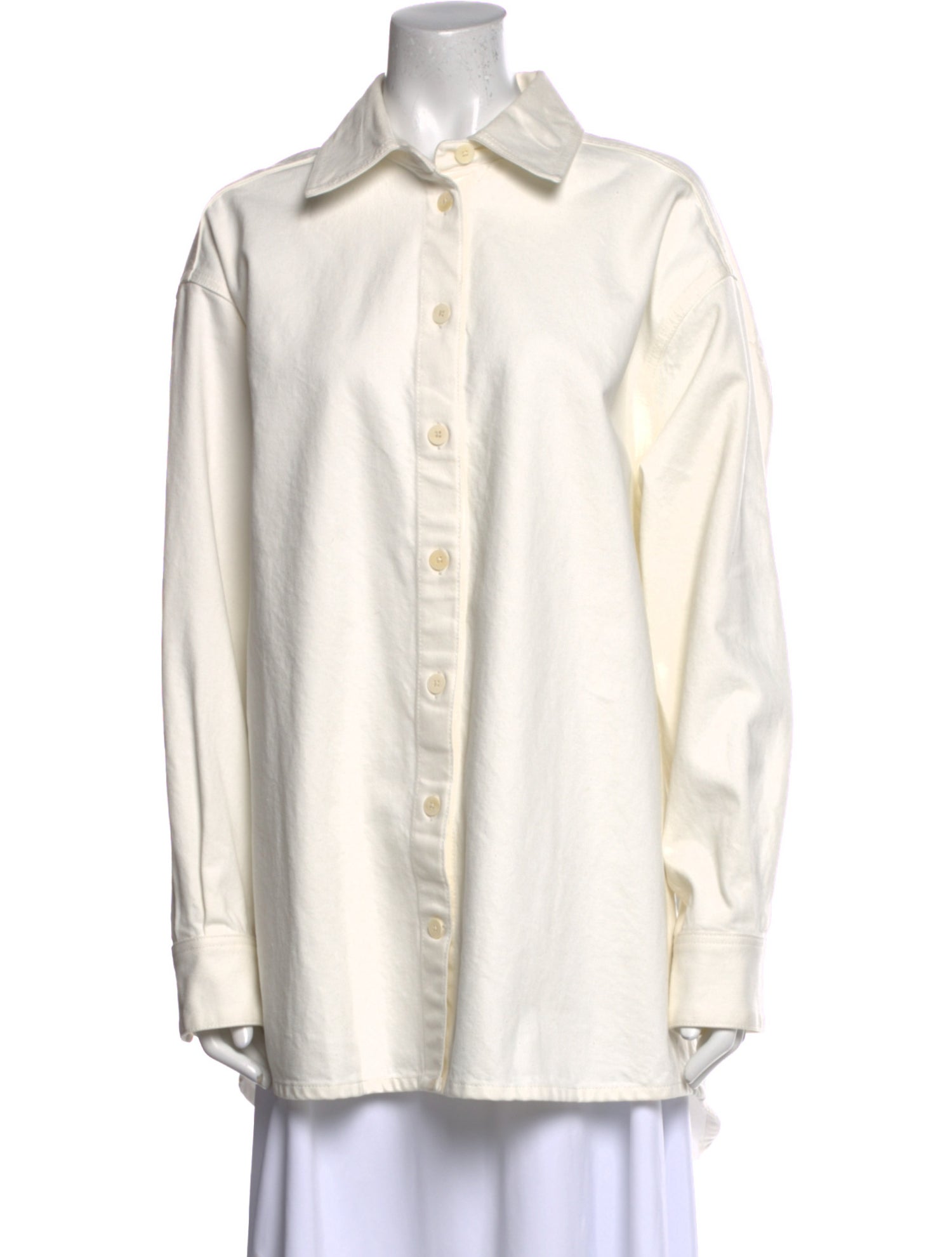 The Row Long Sleeve Button-Up Top