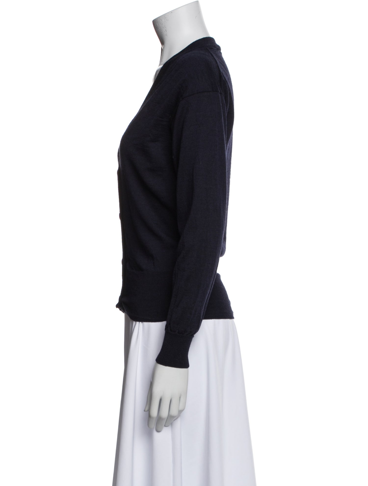 The Row Cashmere V-Neck Top