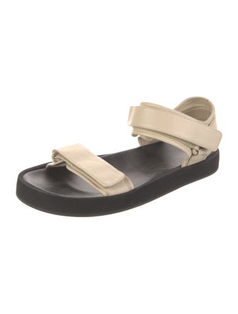 The Row Leather Slides