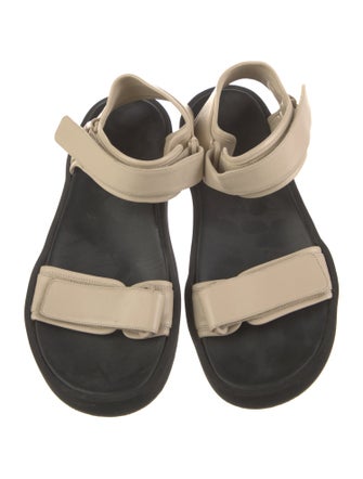 The Row Leather Slides