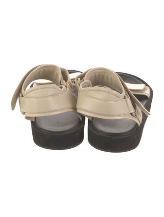 The Row Leather Slides