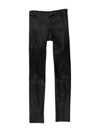 The Row Lambskin Skinny Leg Pants