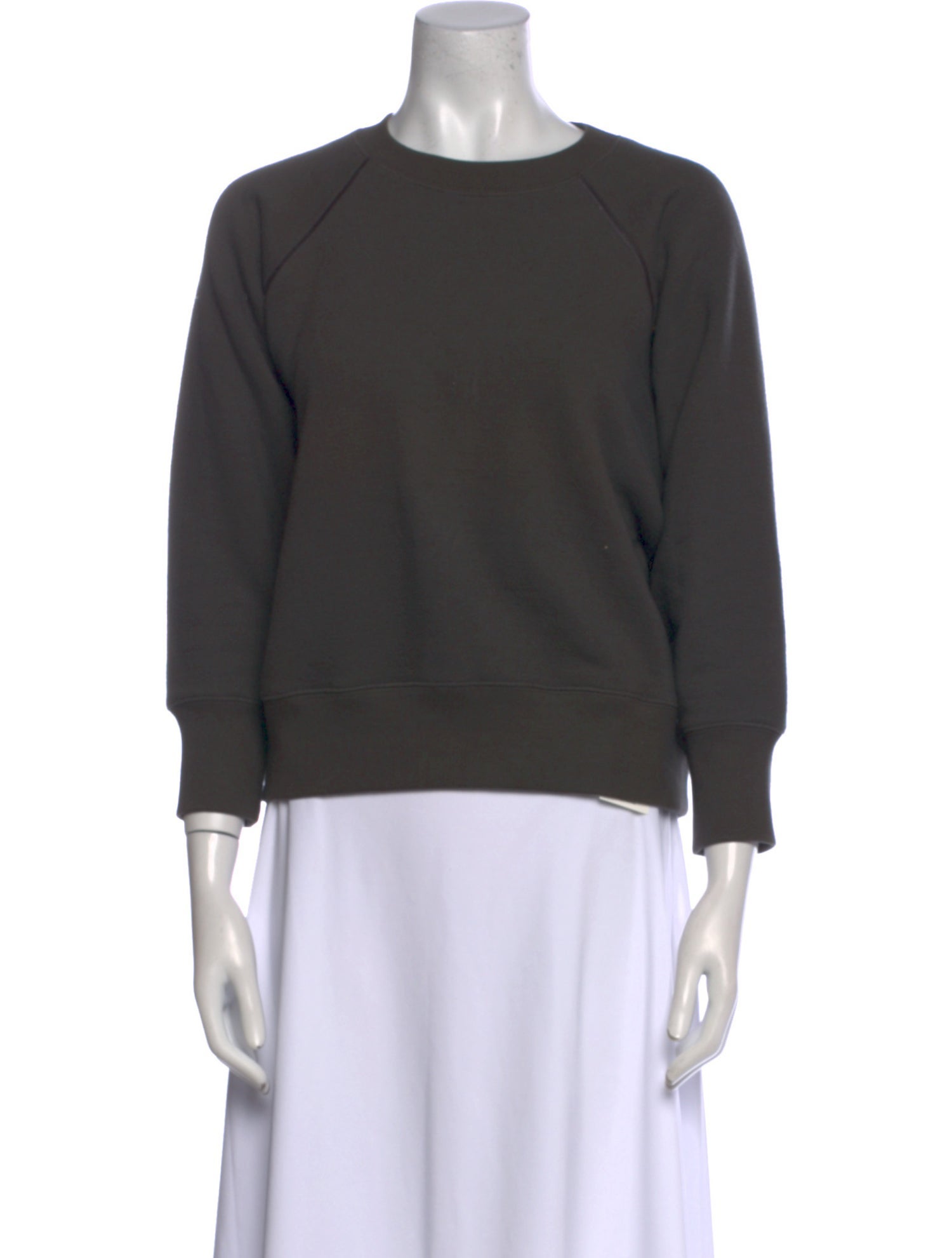 The Row Crew Neck Three-Quarter Sleeve Sweatshirt