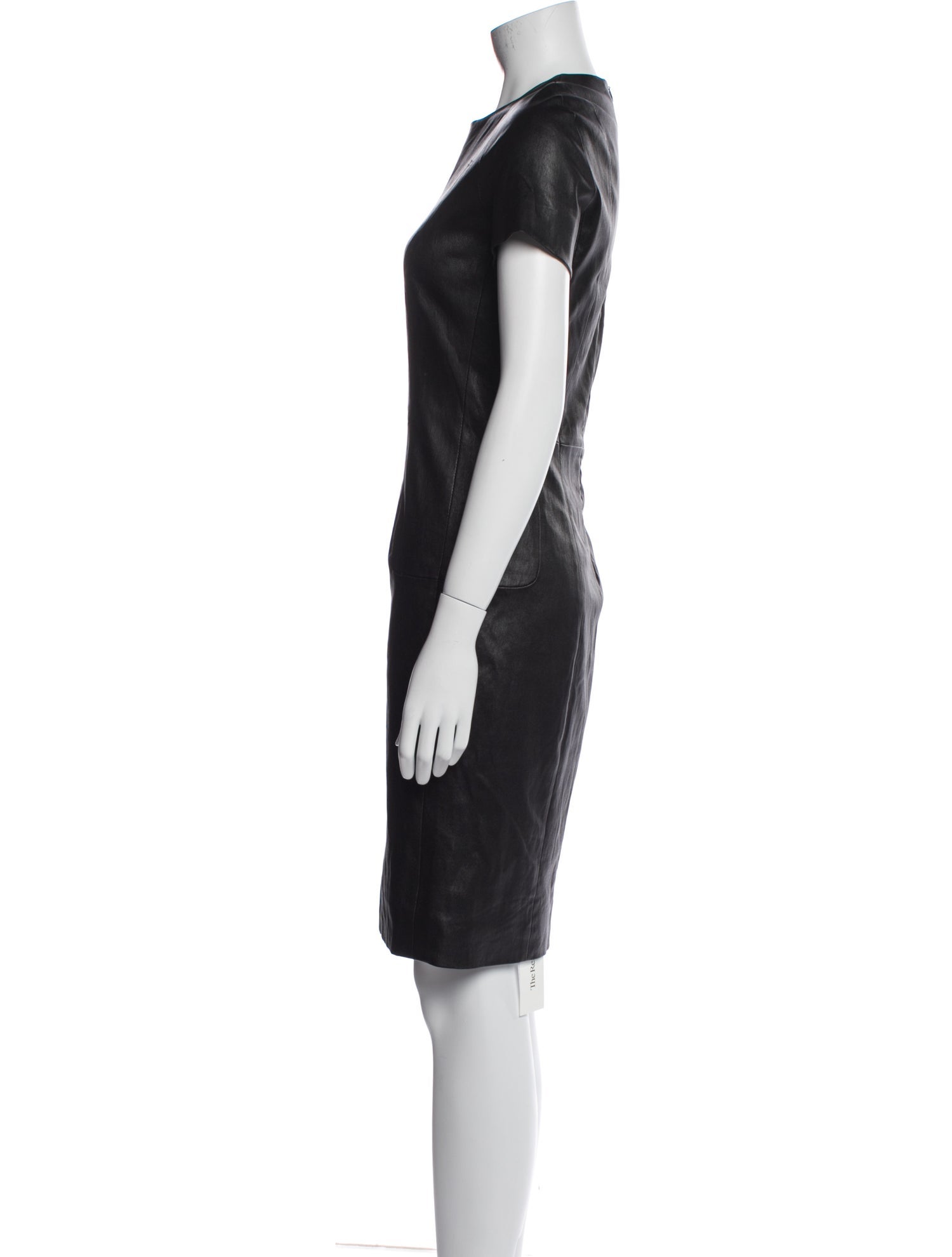 The Row Lambskin Knee-Length Dress