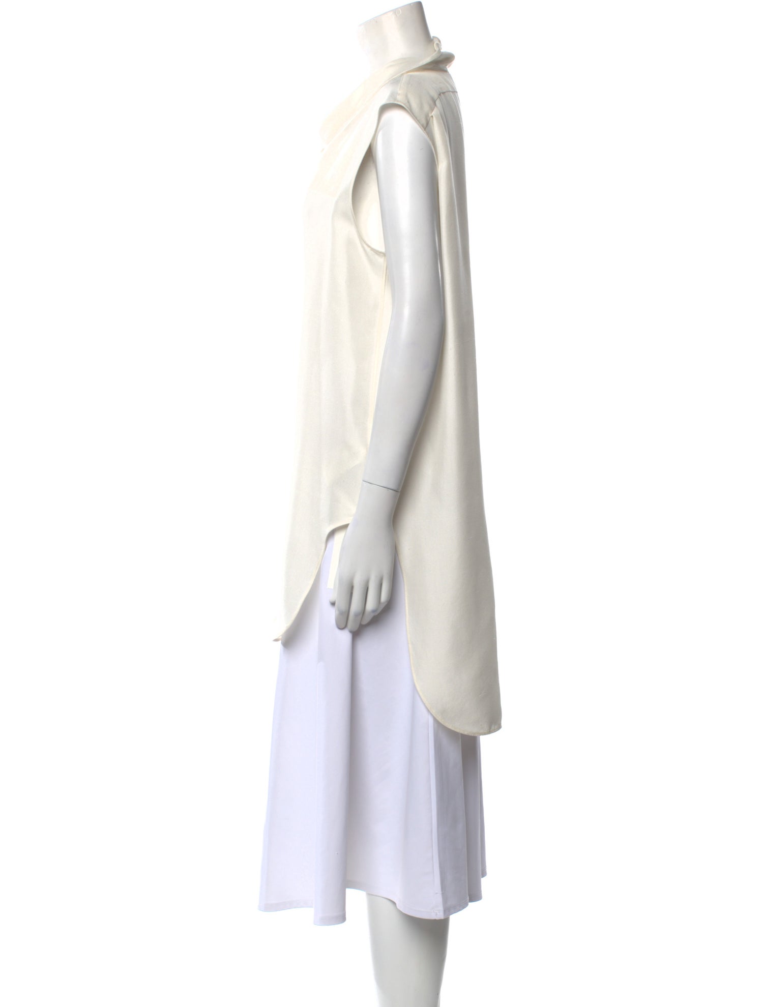 The Row Silk Cowl Neck Tunic