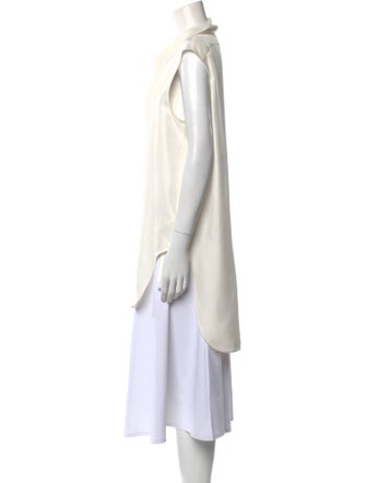 The Row Silk Cowl Neck Tunic