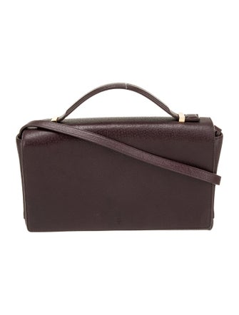 The Row Leather Book Bag 10