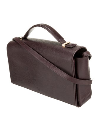 The Row Leather Book Bag 10