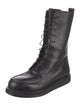 The Row Patty Leather Combat Boots