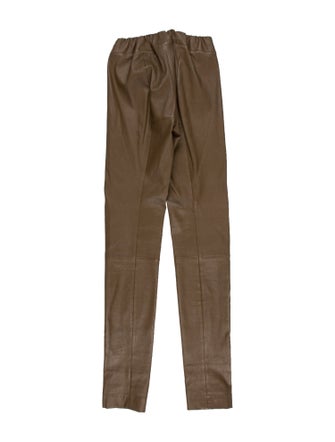 The Row Lambskin Skinny Leg Pants
