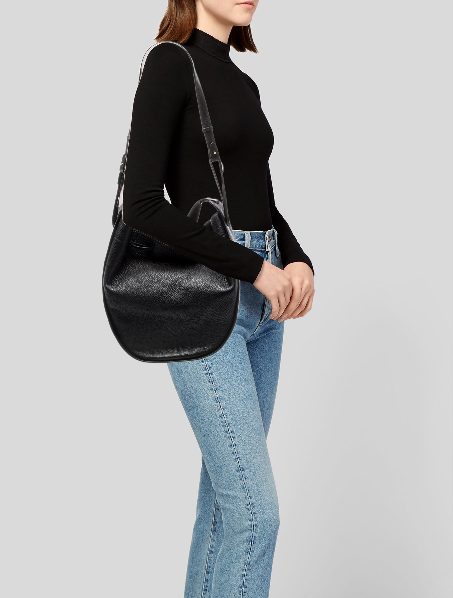 The Row Leather Drawstring XL