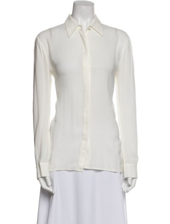 The Row Long Sleeve Button-Up Top