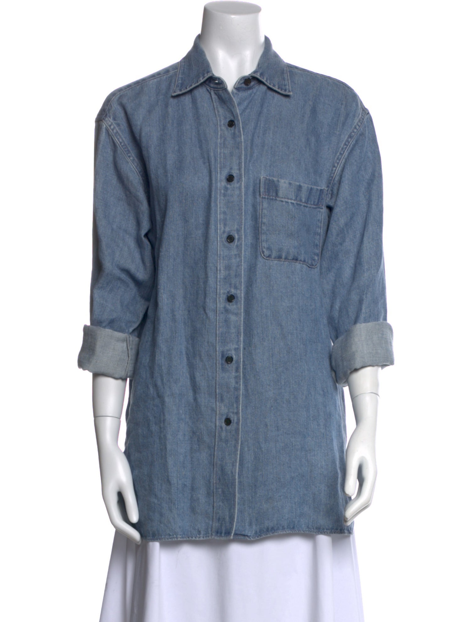 The Row Nesson Linen Button-Up Top