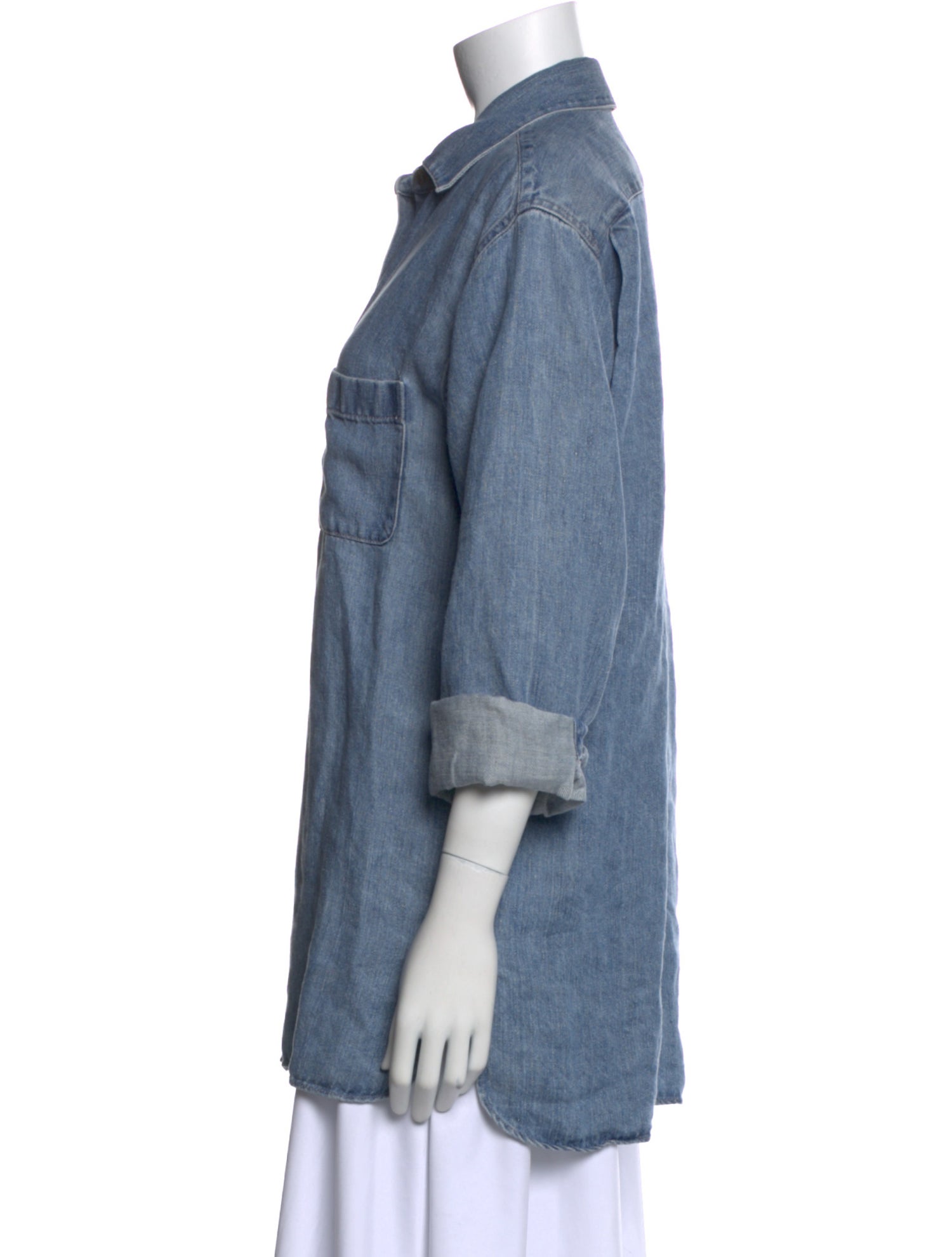 The Row Nesson Linen Button-Up Top