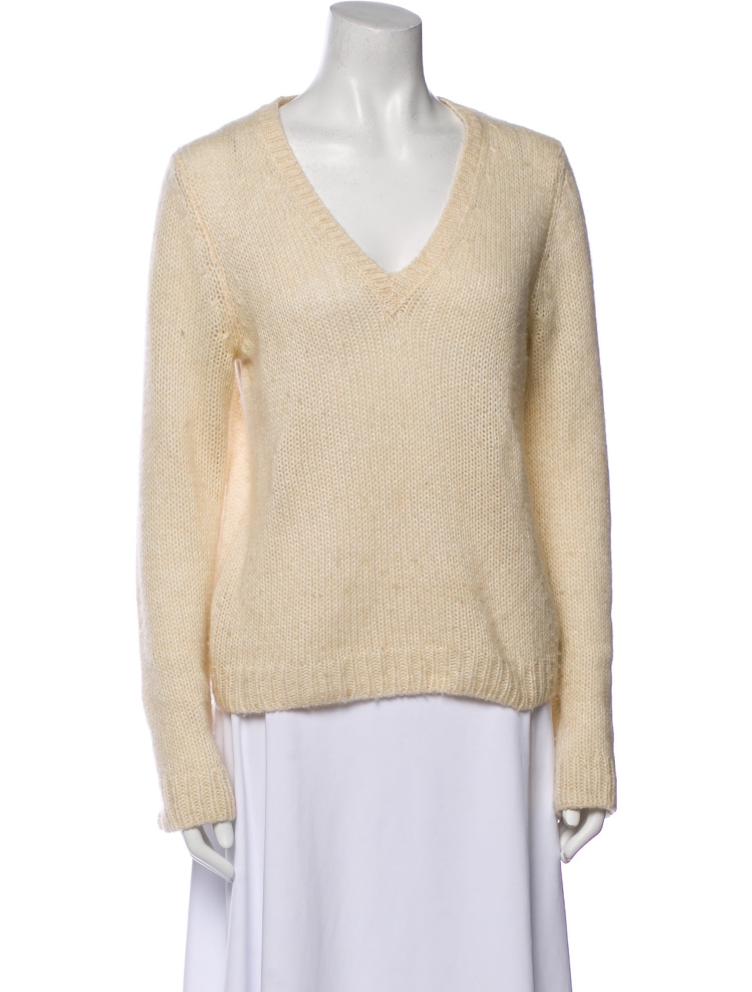 The Row Cashmere V-Neck Sweater