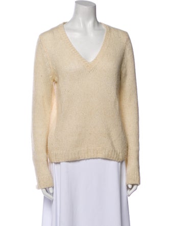The Row Cashmere V-Neck Sweater