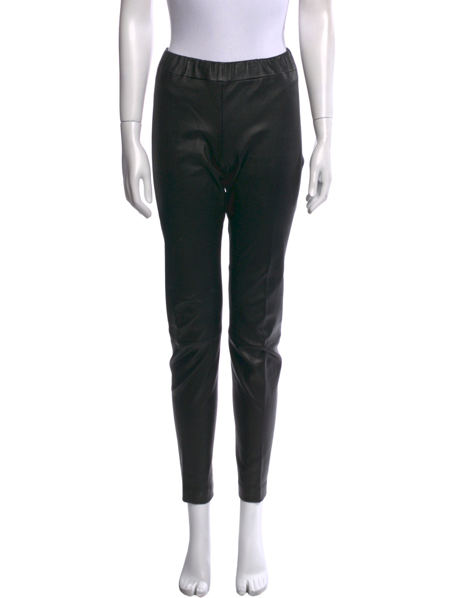 The Row Leather Skinny Leg Pants