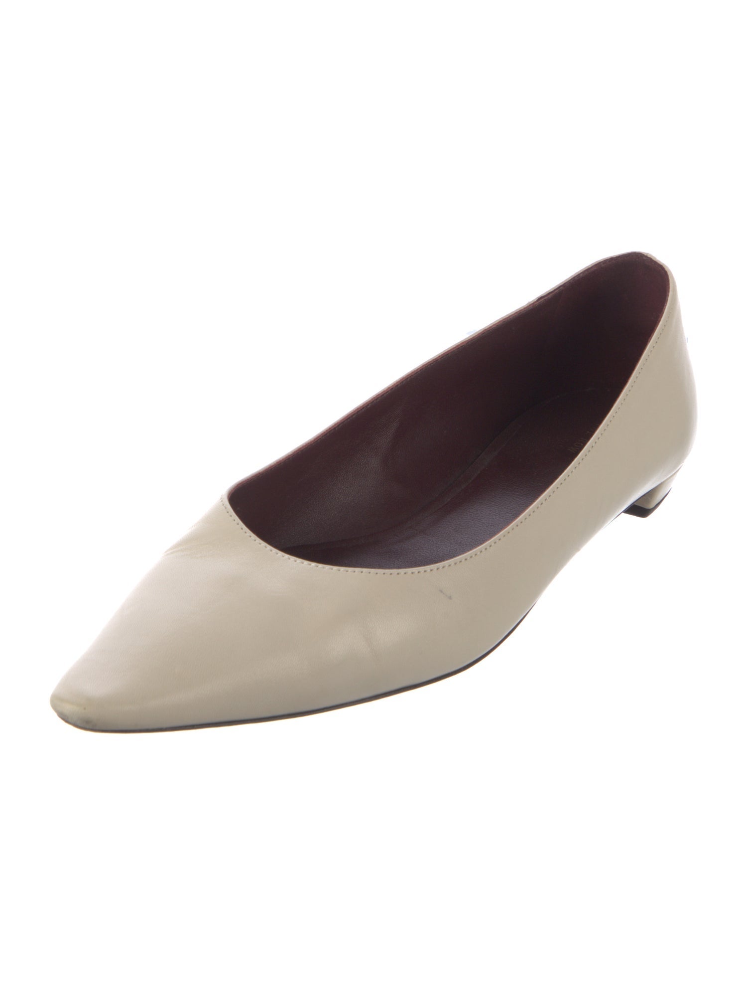 The Row Leather Ballet Flats