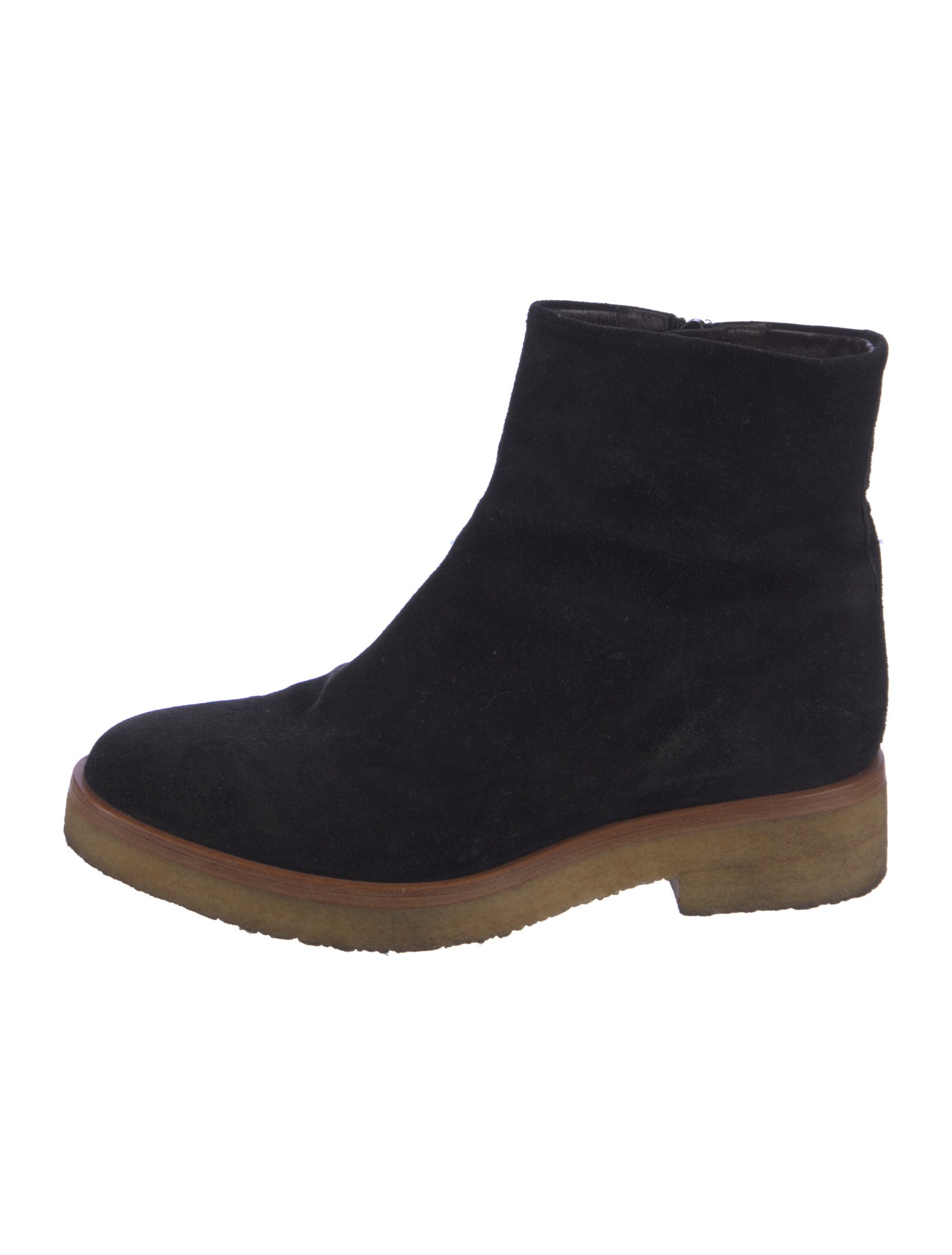 The Row Suede Colorblock Pattern Boots