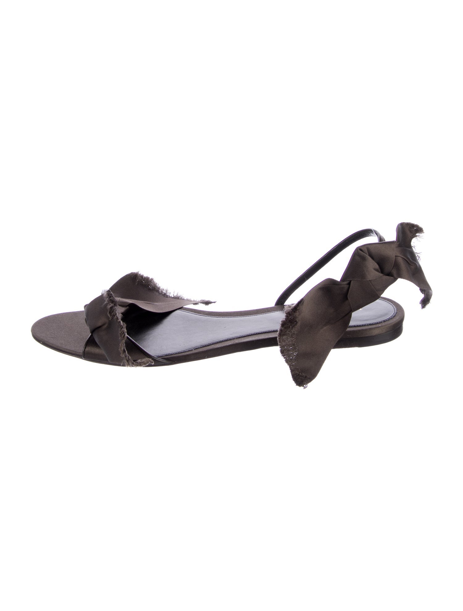 The Row Satin Slingback Sandals