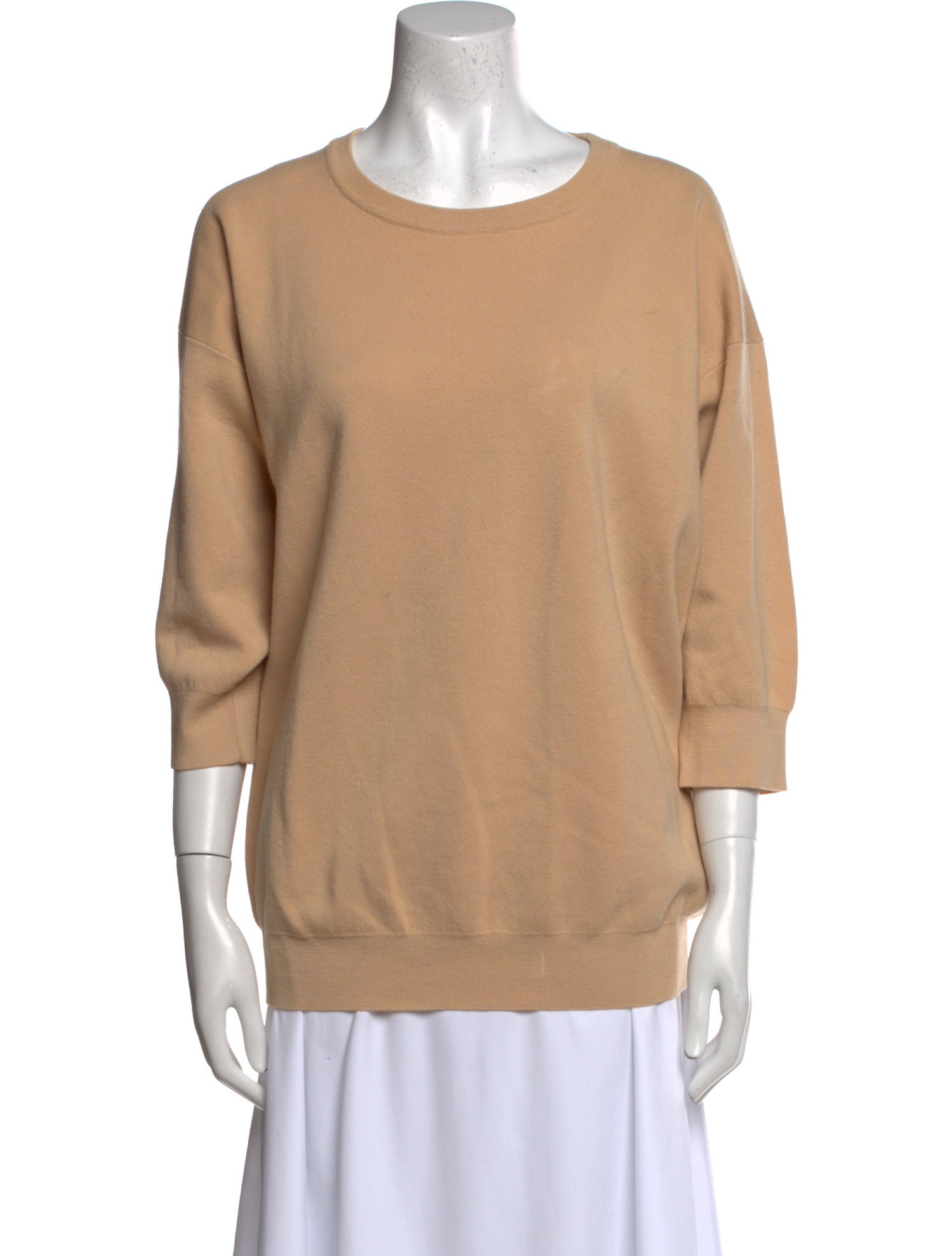 The Row Merino Wool Scoop Neck Sweater