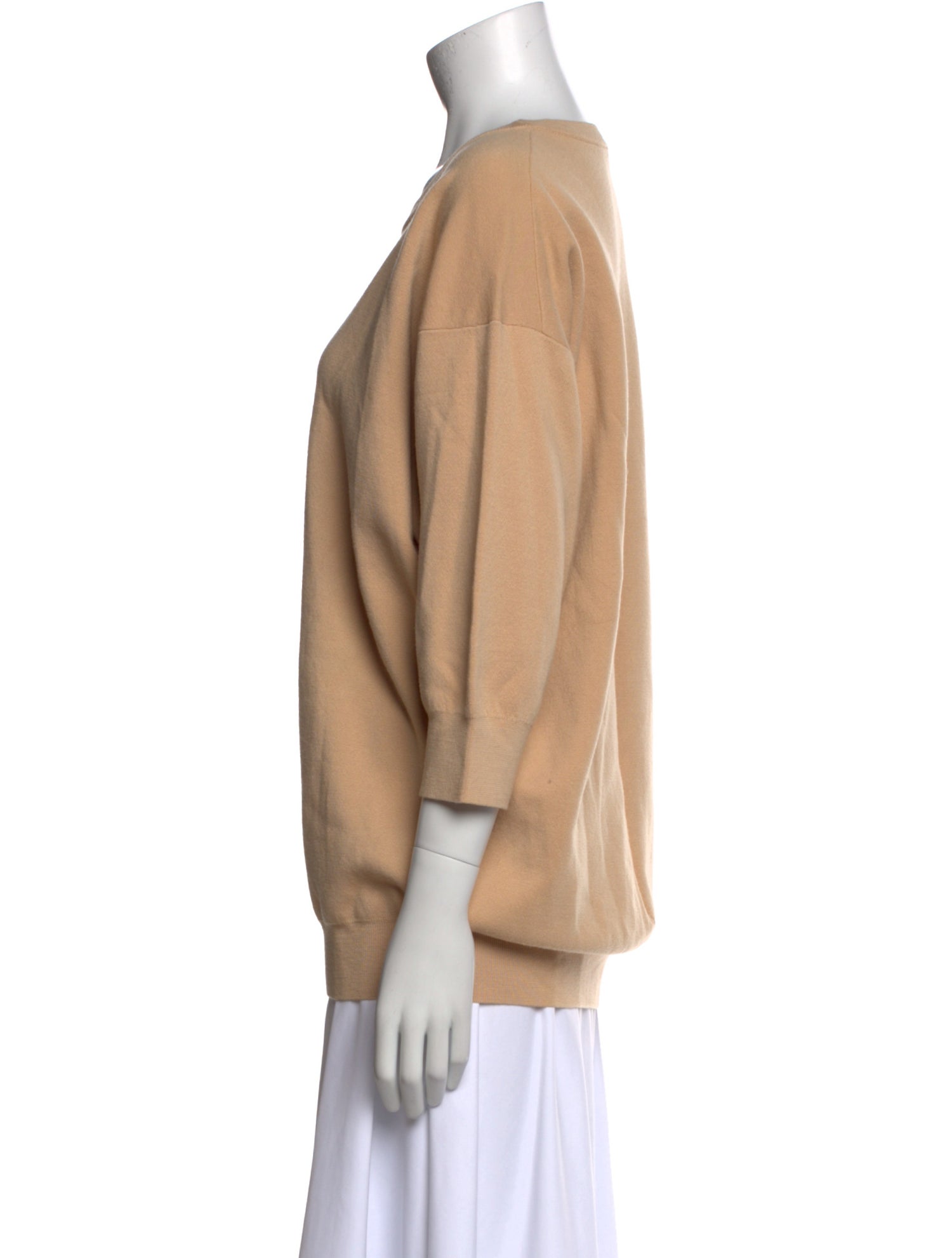 The Row Merino Wool Scoop Neck Sweater