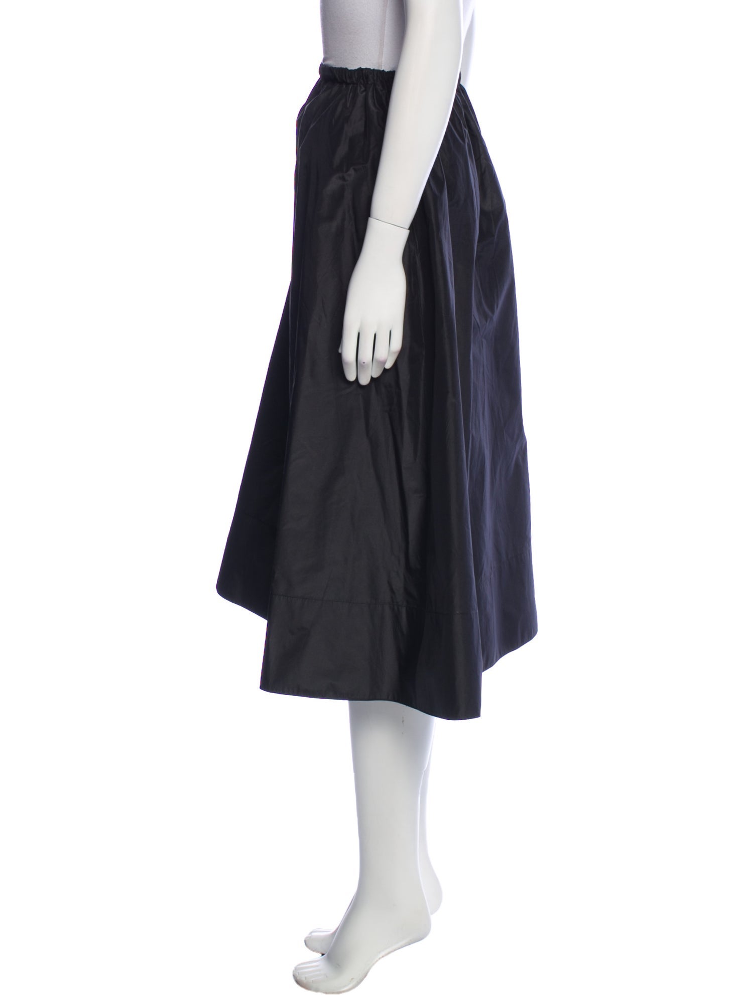 The Row Silk Midi Length Skirt