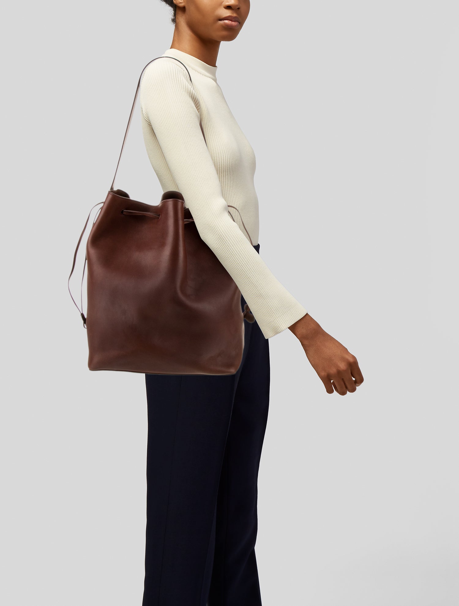 The Row Leather Belvedere