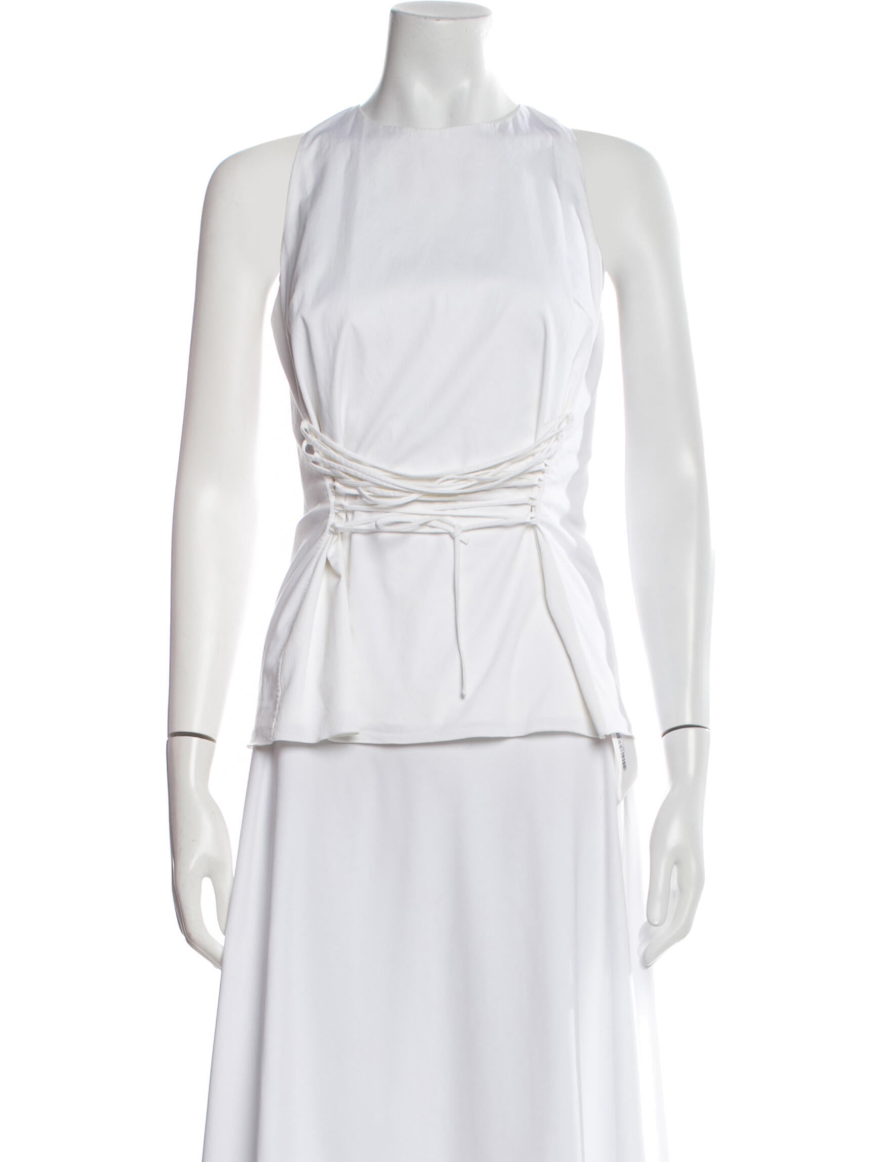 The Row Halterneck Sleeveless Crop Top