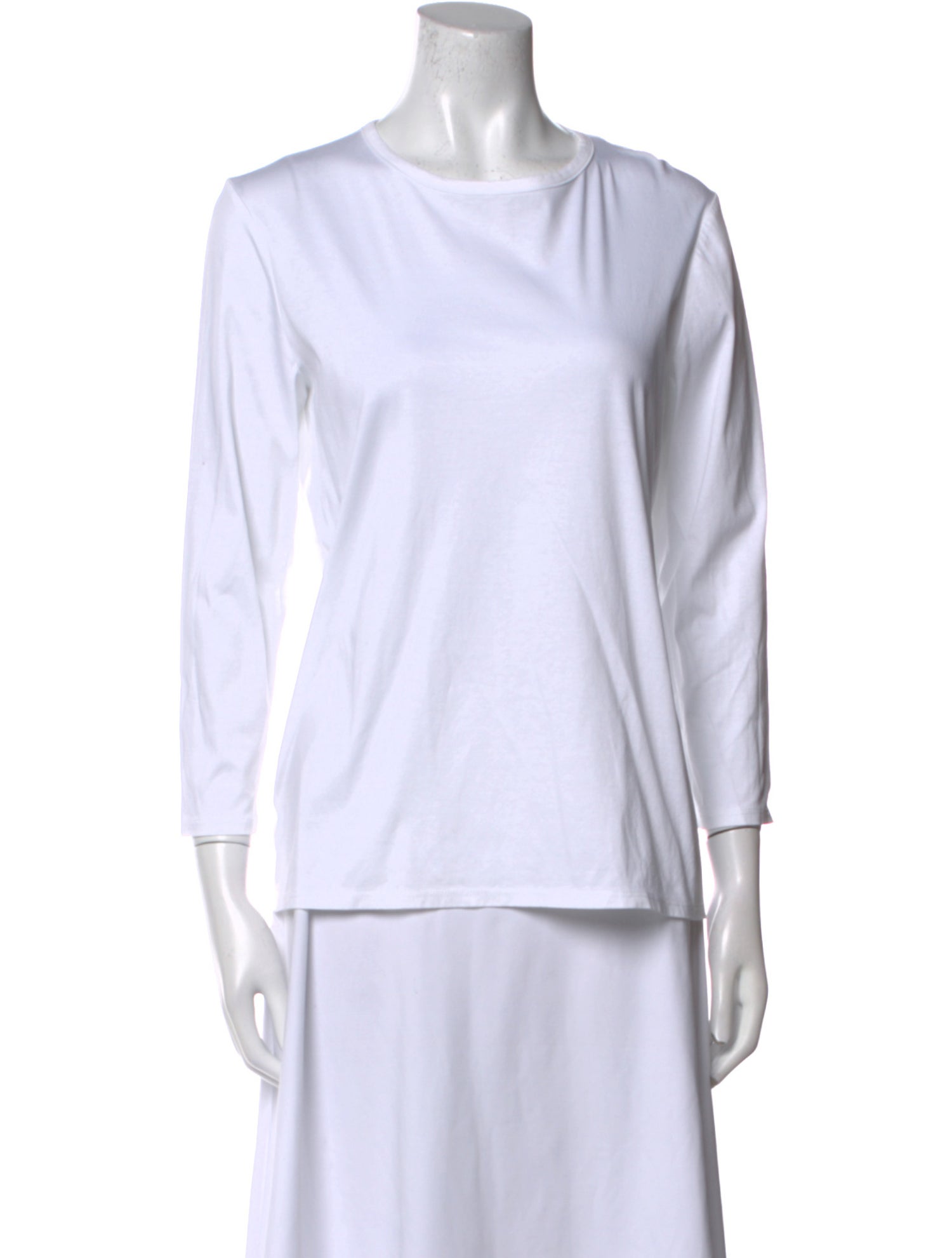 The Row Bateau Neckline Three-Quarter Sleeve T-Shirt