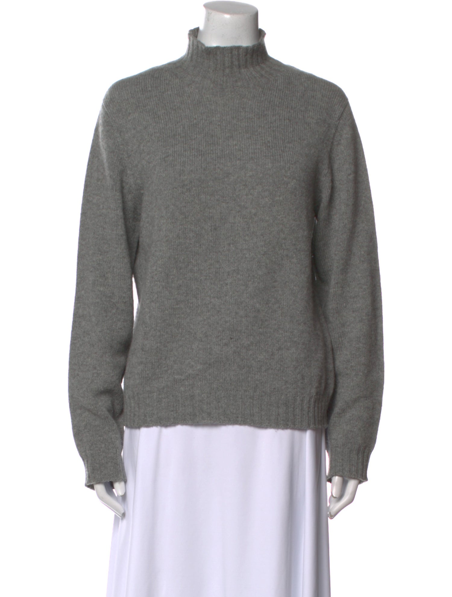 The Row Cashmere Mock Neck Sweater