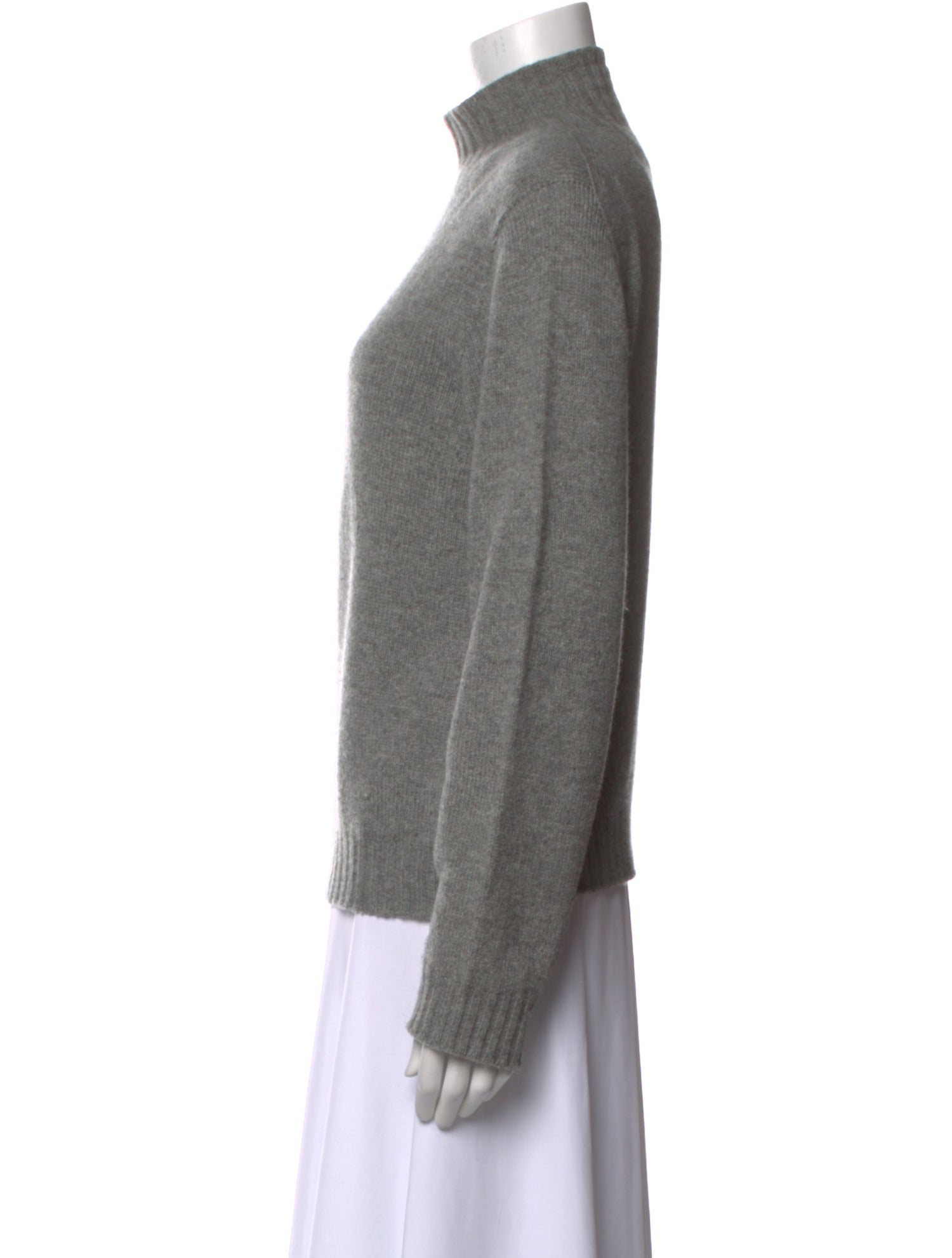 The Row Cashmere Mock Neck Sweater