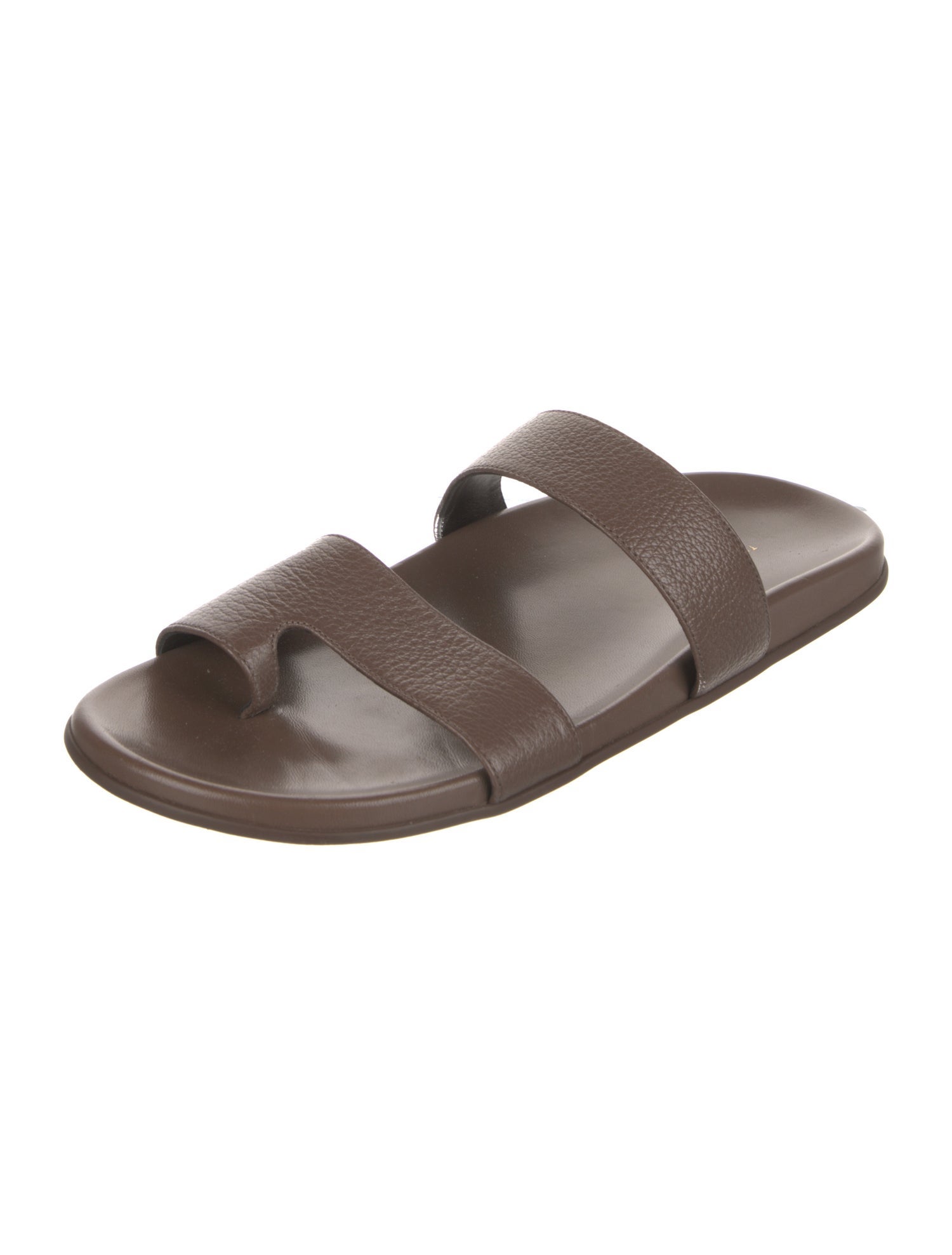 The Row Hugh Leather Slides
