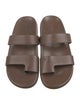 The Row Hugh Leather Slides