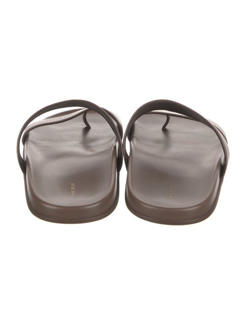 The Row Hugh Leather Slides