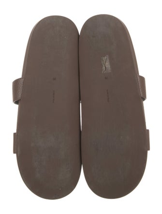 The Row Hugh Leather Slides