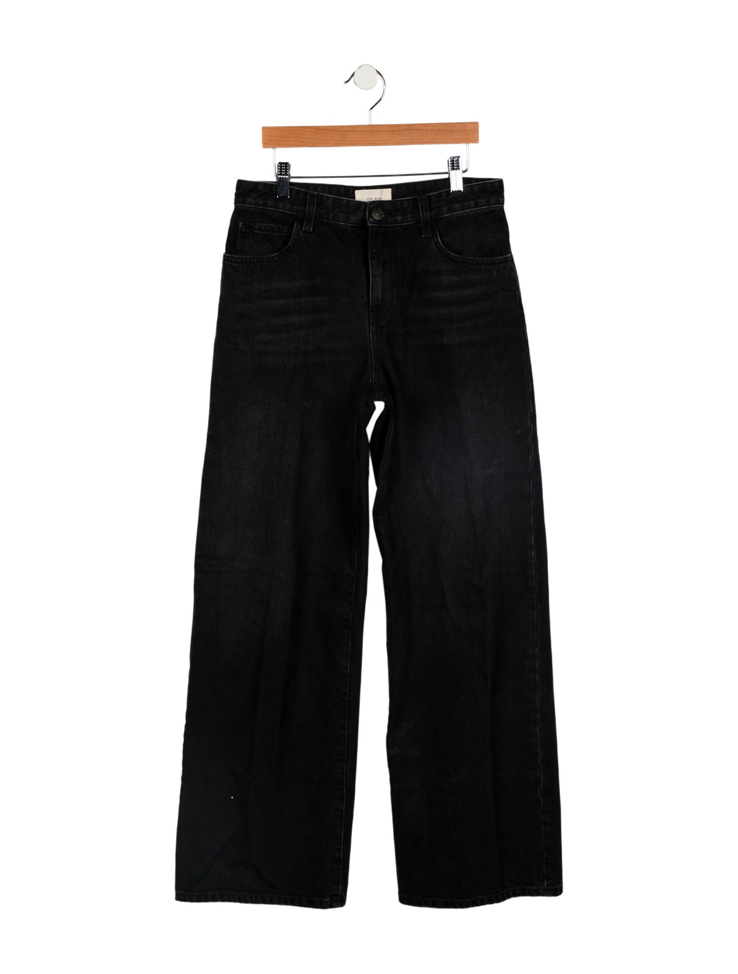 The Row Mid-Rise Wide Leg Jeans